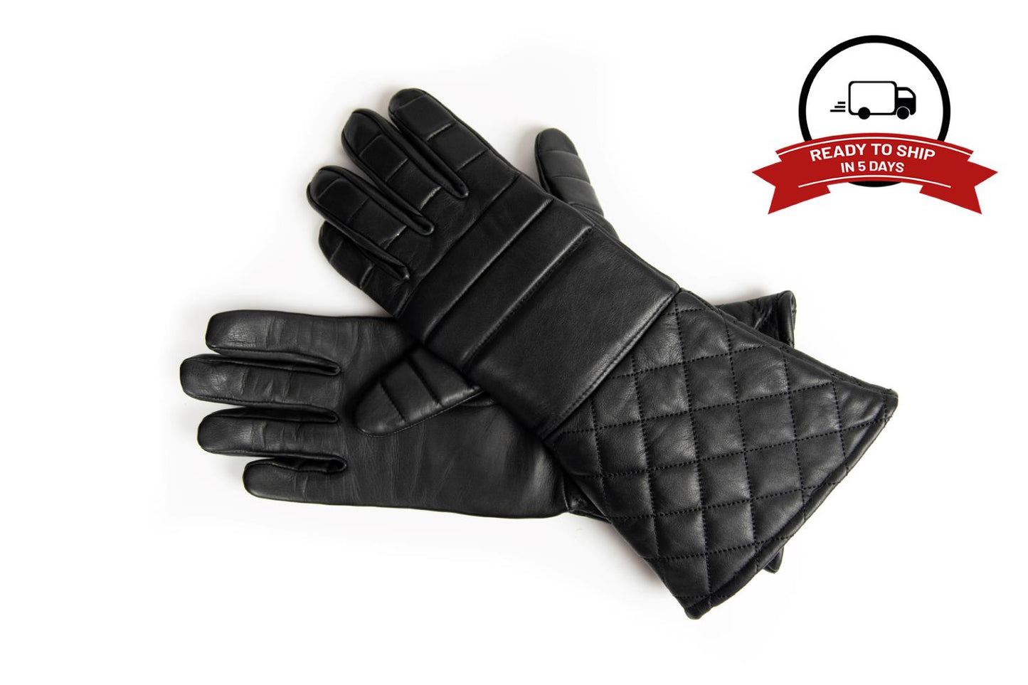 Padded fencing gloves